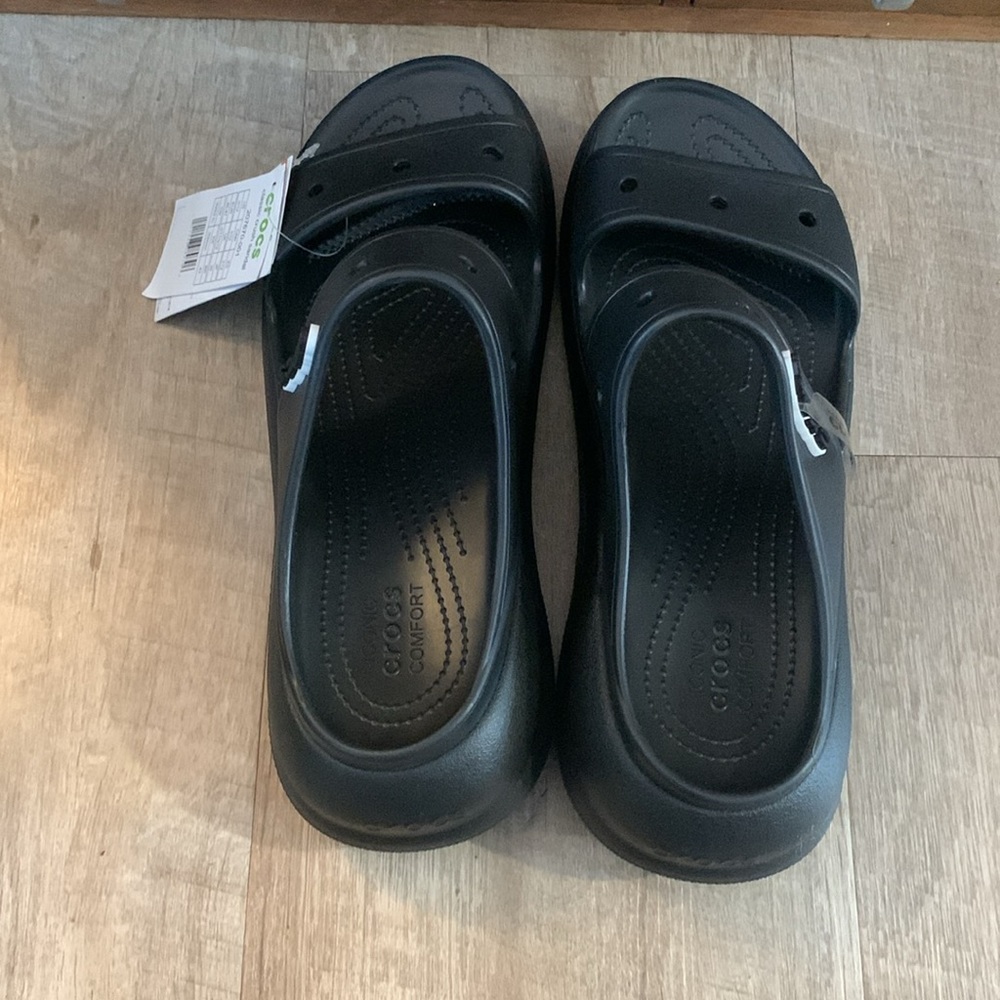 Crocs Crush Clogs Jibbitz Size 12 Black Men’s - Picture 4 of 7